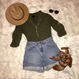 Forest Green Mossimo Blouse